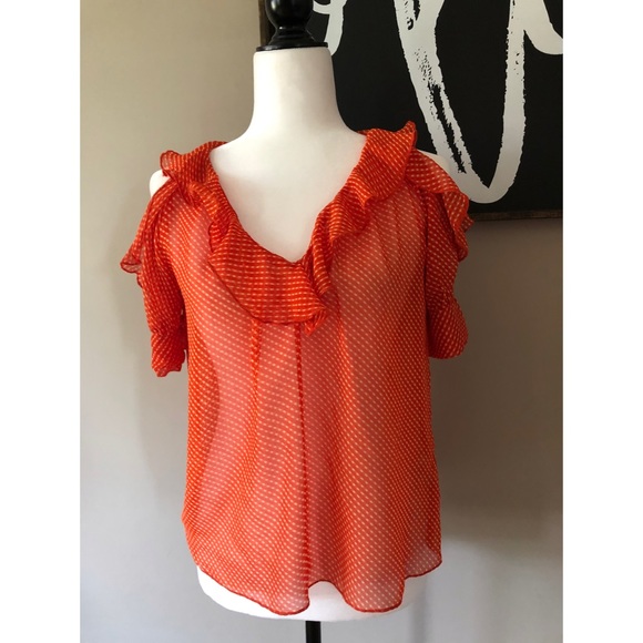 Kimchi Blue Printed Cold Shoulder Blouse - Picture 4 of 10